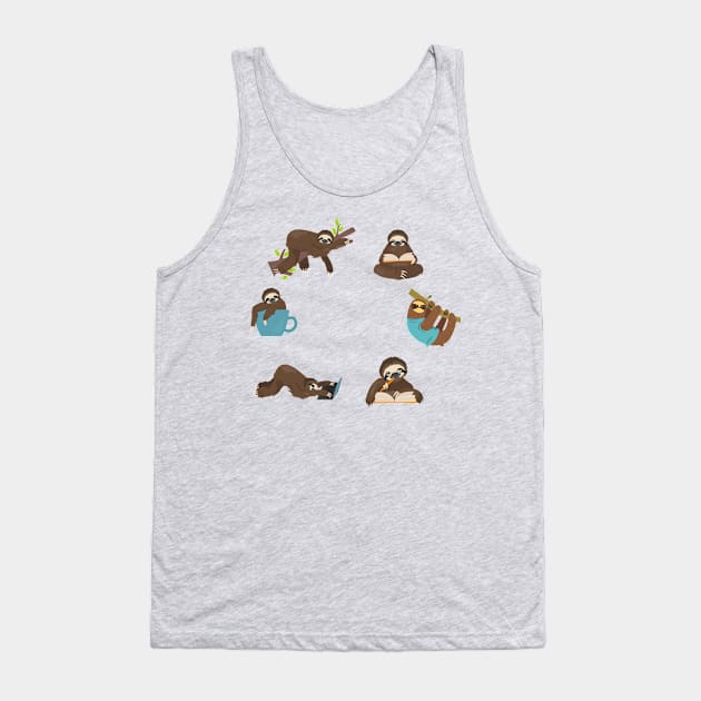 simple sloth life Tank Top by Serotonin